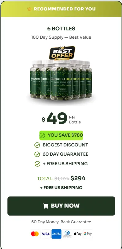 MounjaMelt Buy Six Bottles
